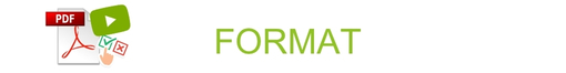 Pdf, video and quiz icons next to the word "Format" to explain the format of the Principles of Project Planning Course by Profactaplan.